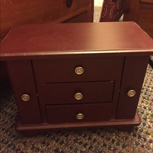 Cherry Red Jewelry Box